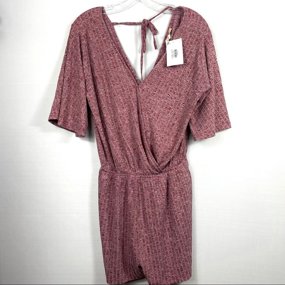 NWT kori america v-neck juli berry romper